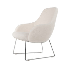 Soho Concept Gazel Arm - Premium Camira Blazer Wool Fabric With 10-year Guarantee, Chrome & White Design Chrome,White  Soho-concept-dining-chair-13095
