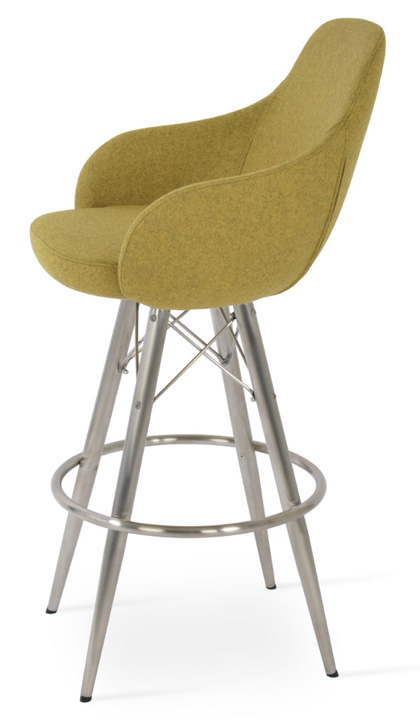 Soho Concept Gazel Arm Barstools & Counterstools - Stylish Wool Fabric, Swivel Mechanism, 10-year Guarantee!   Soho-concept-dining-chair-08760