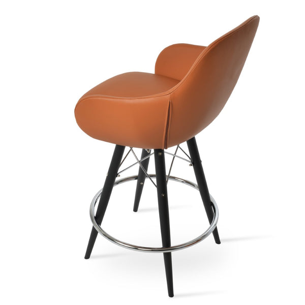 Soho Concept Gazel Arm Mw Barstools & Counterstools - Stylish Comfort In Boucle Fabric & Leather, 10-year Guarantee Black  Soho-concept-dining-chair-08762