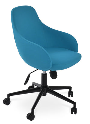 Soho Concept Gazel Arm Chairs - Stylish Boucle, Velvet, Nubuck & Camira Fabrics With 10-year Guarantee, 300 Lb Capacity Black,Turquoise  Soho-concept-dining-chair-11846