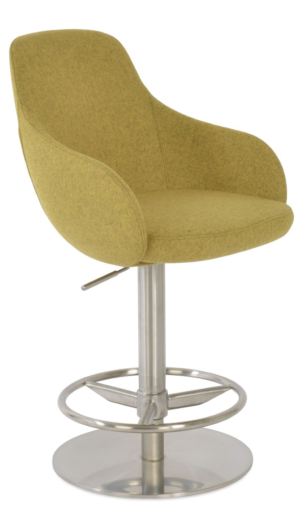 Soho Concept Gazel Adjustable Arm Barstools & Counterstools - Camira Blazer Wool, 10-year Guarantee & Comfort   Soho-concept-dining-chair-08769