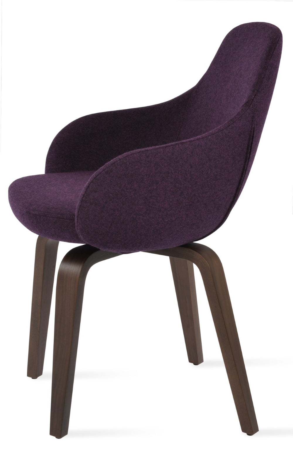 Soho Concept Gazel Arm Wood Counter & Bar Dining Chair - Durable Camira Era Fabric, 10-year Guarantee, Walnut Finish Walnut  Soho-concept-dining-chair-03867
