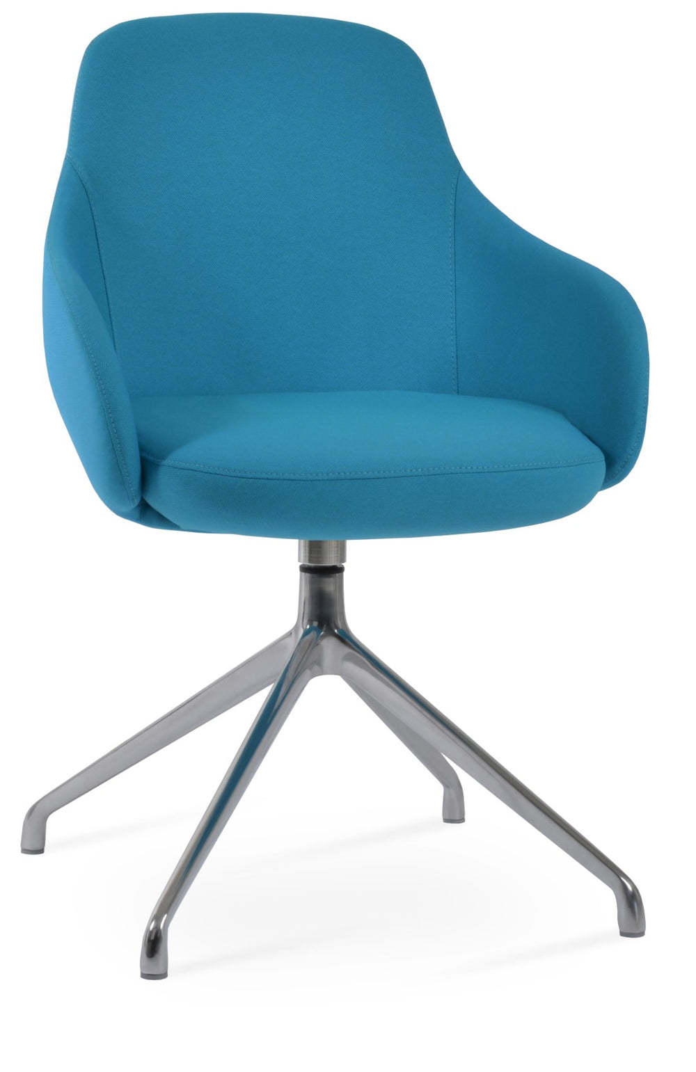 Soho Concept Gazel Arm Ana Counter & Bar Stools - Luxurious Boucle, Velvet, Nubuck - 10-year Guarantee, Stylish Design Turquoise  Soho-concept-dining-chair-03910