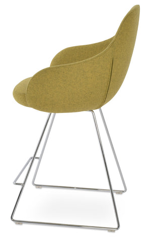 Soho Concept Gazel Arm Barstools & Counterstools - Stylish Chrome Wireframe, 10-year Guarantee, Luxurious Wool Seats   Soho-concept-dining-chair-08782