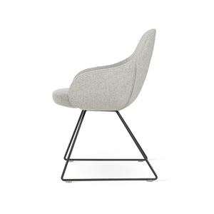 Soho Concept Gazel Arm Wire Counter & Bar Chairs - Stylish Camira Blazer Wool With Gold Finish & 10-year Guarantee Black,Silver  Soho-concept-dining-chair-03978