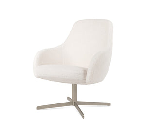 Soho Concept Gazel Arm Office Chair - Premium Camira Wool & Boucle Fabric, 10-year Guarantee, Adjustable Comfort White  Soho-concept-dining-chair-13090