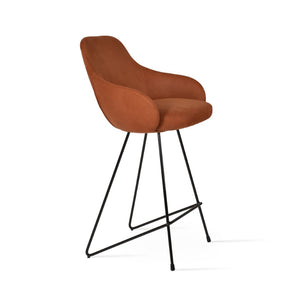 Soho Concept Gazel Arm Cat-wire Barstools & Counterstools - Luxurious Fabrics, 10-year Guarantee, Stylish Design Black  Soho-concept-dining-chair-08701