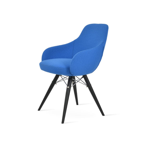 Soho Concept Gazel Arm Mw Counter & Bar Dining Chair - Stylish Ergonomic Stools In Leather Or Boucle Fabric Black,Blue  Soho-concept-dining-chair-03849