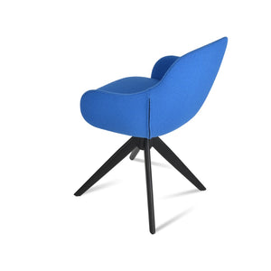 Soho Concept Gazel Arm Mw Counter & Bar Dining Chair - Stylish Ergonomic Stools In Leather Or Boucle Fabric Blue  Soho-concept-dining-chair-03950