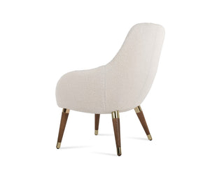 Soho Concept Gazel Arm - Premium Camira Blazer Wool Fabric Chair With 10-year Guarantee In Gold, Walnut, White Gold,Walnut,White  Soho-concept-dining-chair-13094