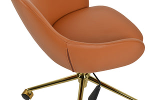 Soho Concept Gazel Arm Office Chair: Premium Camira Yoredale Boucle Fabric, Ergonomic Comfort & 10-year Warranty Gold  Soho-concept-dining-chair-12689