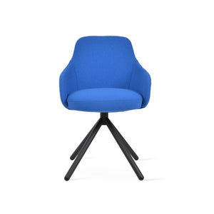 Soho Concept Gazel Arm Mw Counter & Bar Dining Chair - Stylish Ergonomic Stools In Leather Or Boucle Fabric Black,Blue  Soho-concept-dining-chair-03931