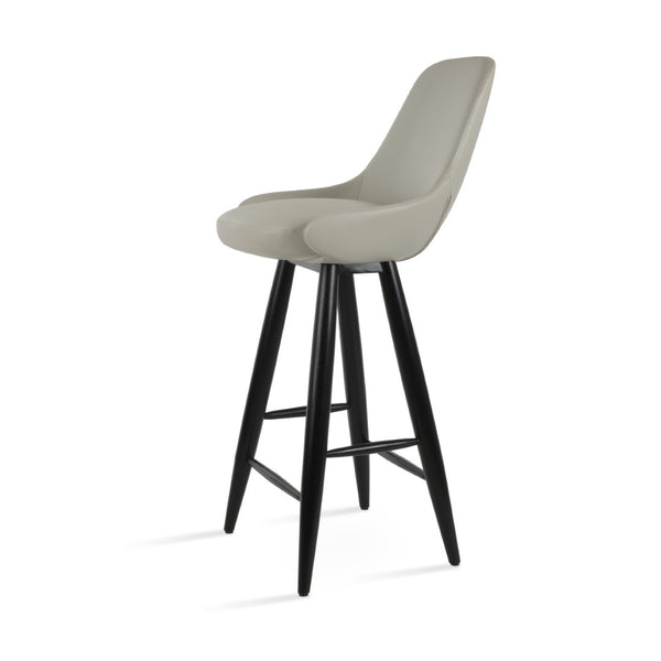 Soho Concept Gazel Baba Barstools & Counterstools – Stylish Solid Wood, Memory Swivel, 2-year Guarantee, Ppm-fr Light Grey  Soho-concept-dining-chair-08790