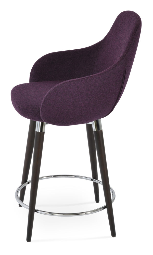 Soho Concept Gazel Lounge Armchair With 4-star Base In Deep Maroon - Luxurious Comfort & 10-year Guarantee!   Soho-concept-dining-chair-08791