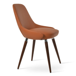 Soho Concept Gazel Star Dining Chair: Stylish Wool Upholstered Seating With Adjustable Height & 10-year Guarantee Walnut  Soho-concept-dining-chair-04058