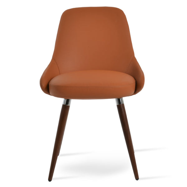 Soho Concept Gazel Star Dining Chair: Stylish Wool Upholstered Seating With Adjustable Height & 10-year Guarantee Walnut  Soho-concept-dining-chair-04058