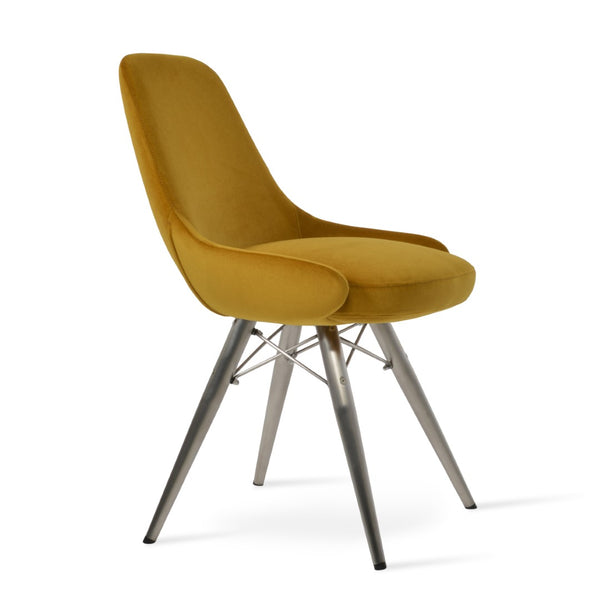 Soho Concept Gazel Mw Dining Chair - Premium Upholstery, Ergonomic Swivel, 10-year Guarantee, Modern Comfort Tumeric  Soho-concept-dining-chair-04044