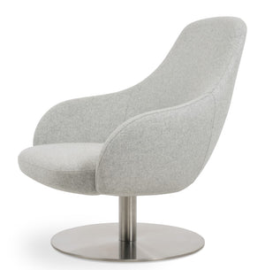 Soho Concept Gazel Lounge Chair - Premium Dark Grey Boucle Fabric With 10-year Guarantee For Lasting Comfort Silver  Soho-concept-dining-chair-13122