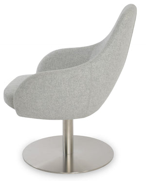 Soho Concept Gazel Lounge Chair - Premium Dark Grey Boucle Fabric With 10-year Guarantee For Lasting Comfort Silver  Soho-concept-dining-chair-12037