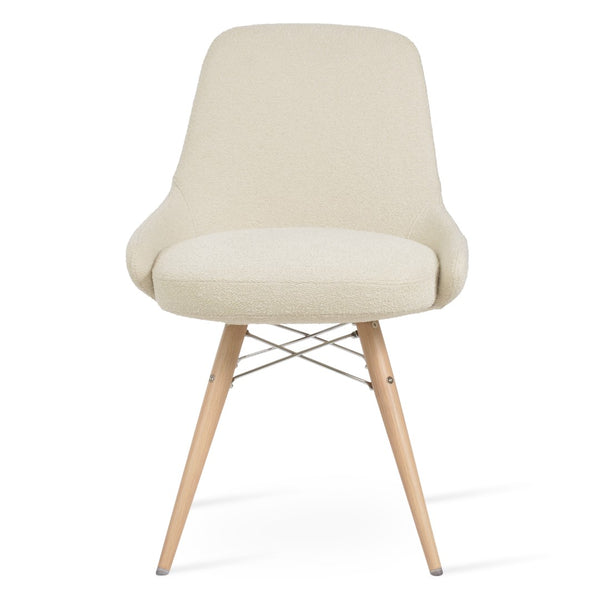 Soho Concept Gazel Mw Dining Chair - Premium Upholstery, Ergonomic Swivel, 10-year Guarantee, Modern Comfort Natural,White  Soho-concept-dining-chair-04073