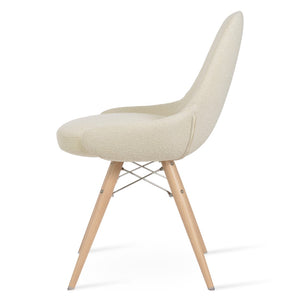 Soho Concept Gazel Mw Dining Chair - Premium Upholstery, Ergonomic Swivel, 10-year Guarantee, Modern Comfort Natural,White  Soho-concept-dining-chair-04073