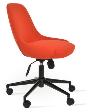Soho Concept Gazel Office Chairs: Premium Wool Upholstery, 10-year Guarantee, Adjustable Height, Executive Style Black,Orange  Soho-concept-dining-chair-11863