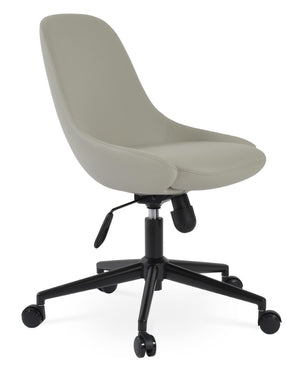 Soho Concept Gazel Office Chair - Stylish Ppm-fr Leatherette, 2-year Guarantee, Adjustable Height, Supports 300 Lbs Black,Light Grey  Soho-concept-dining-chair-11861