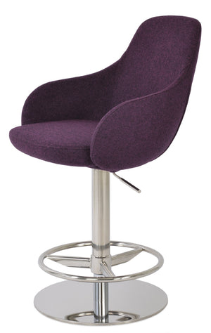 Soho Concept Gazel Adjustable Piston Barstools & Counterstools – Premium Camira Wool, 10-year Guarantee, Stylish Design   Soho-concept-dining-chair-08843