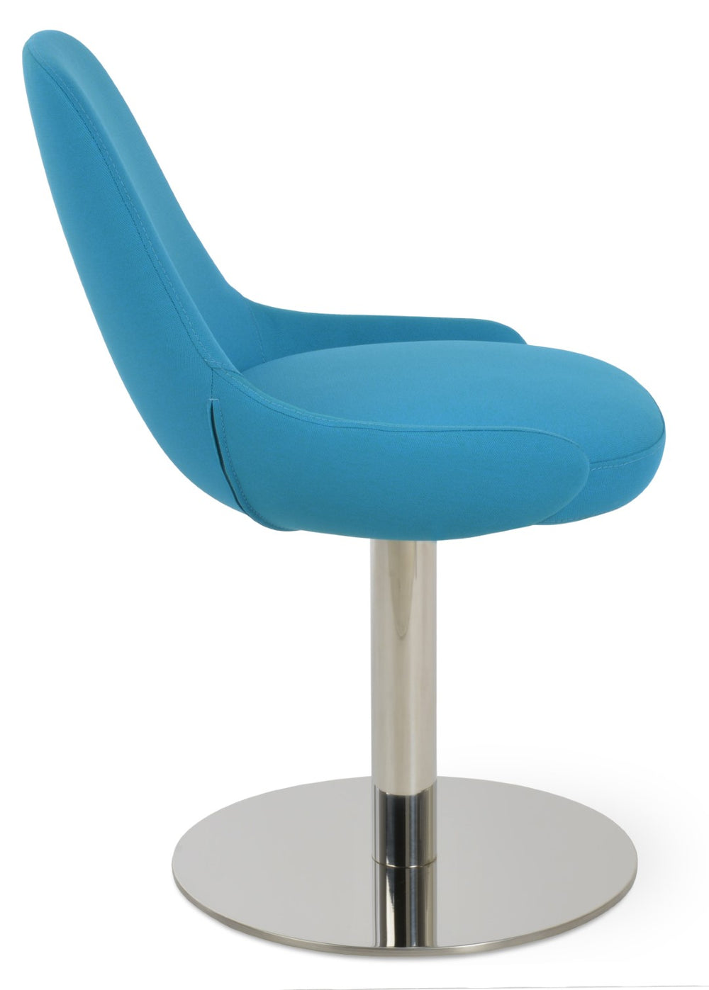 Soho Concept Gazel Round Swivel Chair - Modern Leatherette Dining Seat With 2-year Guarantee & Stylish Design White  Soho-concept-dining-chair-04121