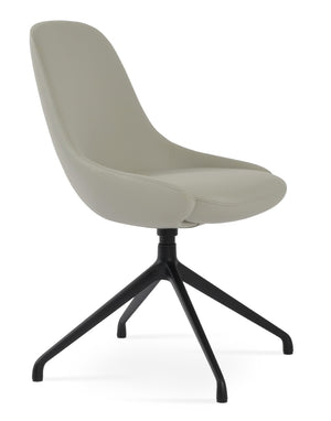 Soho Concept Gazel Spider Swivel Chair - Ergonomic Leatherette Dining Chair With 2-year Guarantee & Style Options Black,Light Grey  Soho-concept-dining-chair-04140