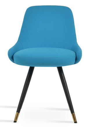 Soho Concept Gazel Star Dining Chair - Elegant Steel Base, Luxurious Fabrics, 10-year Guarantee, Adjustable Height Black,Brass,Turquoise  Soho-concept-dining-chair-04157