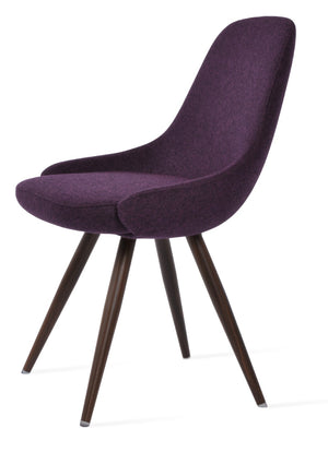 Soho Concept Gazel Star Dining Chair: Stylish Wool Upholstered Seating With Adjustable Height & 10-year Guarantee Walnut  Soho-concept-dining-chair-04156
