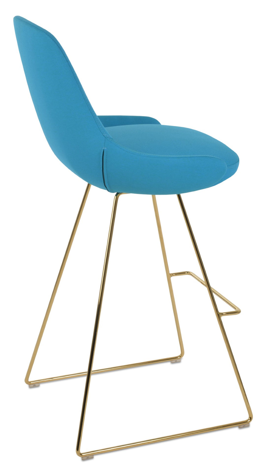 Soho Concept Gazel Wire Barstools & Counterstools - Luxurious Upholstery, 10-year Guarantee, Stylish Finishes! Gold  Soho-concept-dining-chair-08671