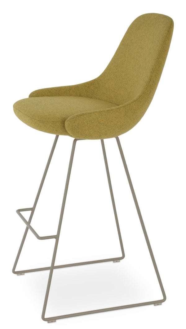 Soho Concept Gazel Modern Wire Barstools & Counterstools In Camira Blazer Wool - 10-year Guarantee, Chic Design!   Soho-concept-dining-chair-08855