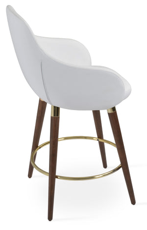 Soho Concept Gazel Arm Barstools & Counterstools - Solid Beech Wood, Elegant Upholstery, 10-year Guarantee Walnut,Gold,White  Soho-concept-dining-chair-08629