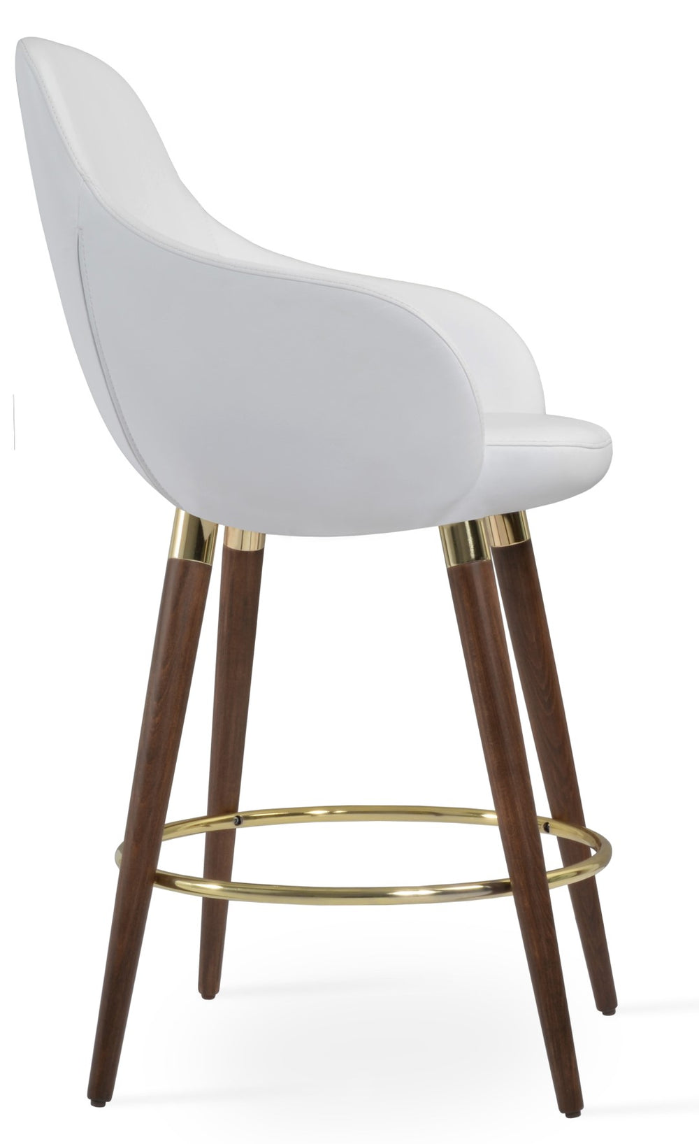 Soho Concept Gazel Arm Barstools & Counterstools - Solid Beech Wood, Elegant Upholstery, 10-year Guarantee Walnut,Gold,White  Soho-concept-dining-chair-06855