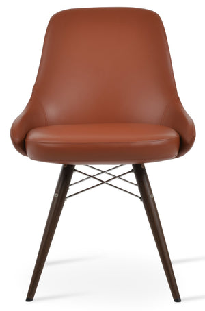 Soho Concept Gazel Mw Dining Chair - Elegant Soft Leatherette, Fire-retardant, 2-year Guarantee & Comfort Swivel Walnut  Soho-concept-dining-chair-04077