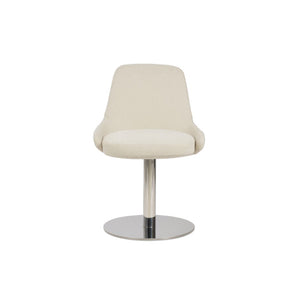Soho Concept Gazel Round Swivel Chair - Modern Leatherette Dining Seat With 2-year Guarantee & Stylish Design White  Soho-concept-dining-chair-04116