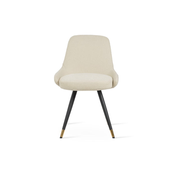 Soho Concept Gazel Star Dining Chair - Elegant Steel Base, Luxurious Fabrics, 10-year Guarantee, Adjustable Height Black,Brass,White  Soho-concept-dining-chair-04147