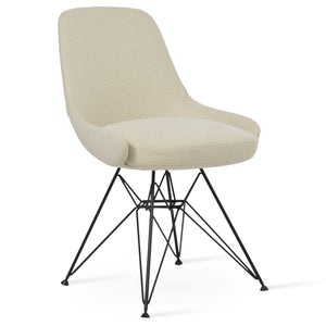 Soho Concept Gazel Tower Dining Chair - Elegant Upholstery, Durable Fabrics, 10-year Guarantee, Luxury Base Options Black,White  Soho-concept-dining-chair-04192