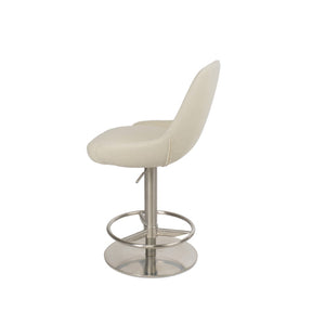 Soho Concept Gazel Piston Barstools & Counterstools - Luxurious Fabrics, Adjustable Height, 10-year Guarantee! White  Soho-concept-dining-chair-06851