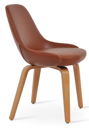 Soho Concept Gazel Plywood Dining Chair - Elegant Fire-retardant Leatherette, Swivel Option, 2-year Guarantee Natural  Soho-concept-dining-chair-04089