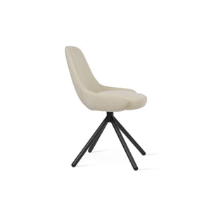 Soho Concept Gazel Stick Dining Swivel Chair - Elegant Boucle, Velvet, Nubuck Fabrics With 10-year Guarantee! Black,White  Soho-concept-dining-chair-04166