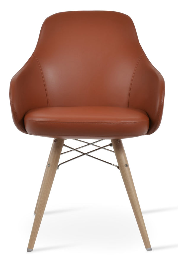Soho Concept Gazel Mw Dining Chair - Elegant Soft Leatherette, Fire-retardant, 2-year Guarantee & Comfort Swivel Natural  Soho-concept-dining-chair-04235