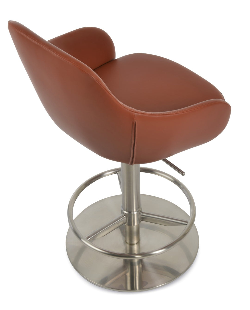 Soho Concept Gazel Round Barstools & Counterstools - Modern Swivel Design, Soft Leatherette, 2-year Warranty!   Soho-concept-dining-chair-08873