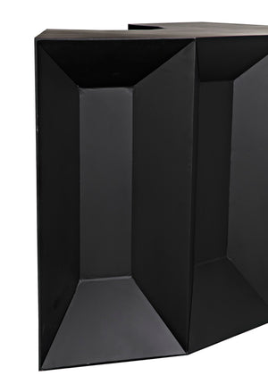 Noir Peter Industrial Bar: Stylish Matte Black Metal Design for Modern Spaces, Durable & Versatile 78” W GBAR004MTB