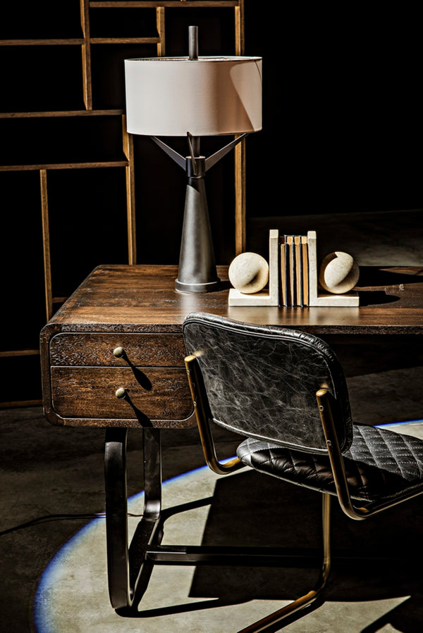 Noir Malic Shelf in Dark Walnut - Modern Tall Bookshelf with Versatile Cubbies for Stylish Storage Solutions GBCS154DW