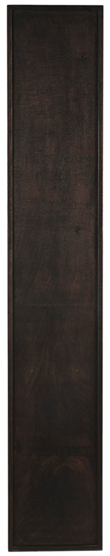 Noir Tubula Modern Bookcase in Ebony Walnut - Tall, Stylish Storage with 6 Drawers & 12 Open Cubbies GBCS208EB