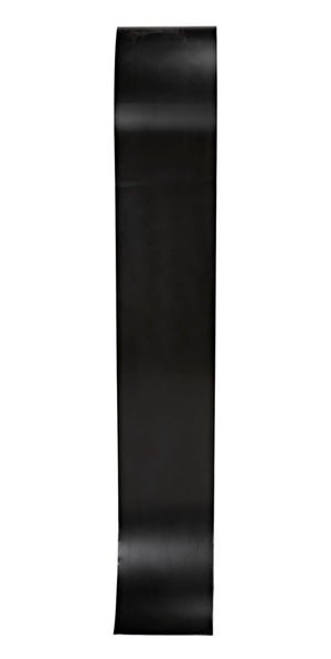 Noir Zaha Bookcase - Sculptural Black Metal Design with Open Shelving for Modern Industrial Interiors GBCS233MTB