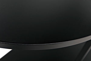 Noir Spago Industrial Black Metal Bookcase - Sleek, Handcrafted, Versatile Storage for Modern Spaces GBCS234MTB